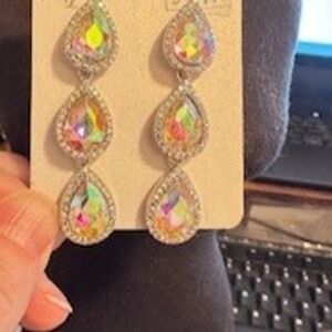 Triple rinestone Earrings